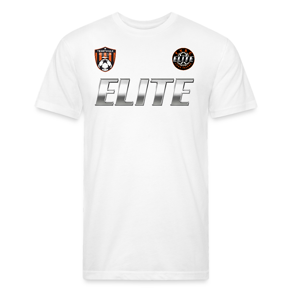 Fitted Cotton/Poly T-Shirt by Next Level - white