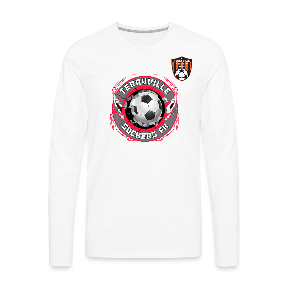 Men's Premium Long Sleeve T-Shirt - white