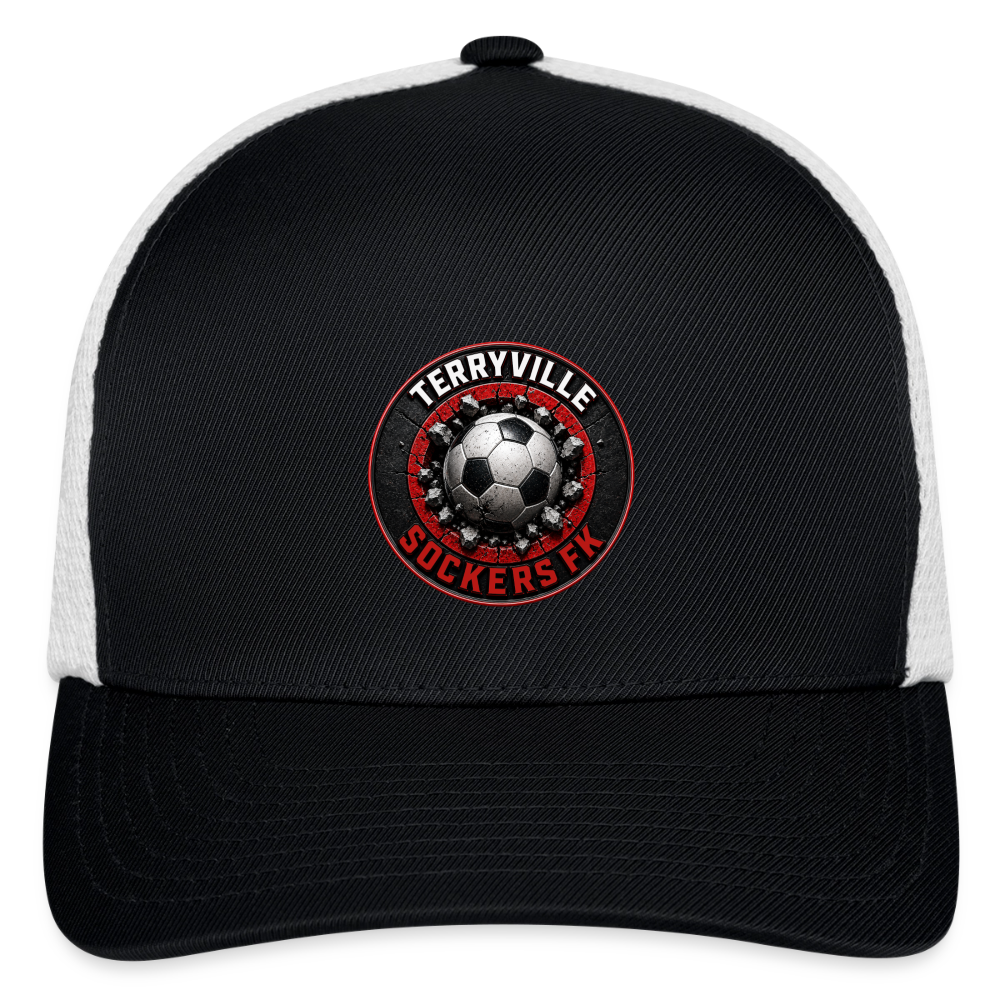 Flexfit Fitted Baseball Cap - black/white