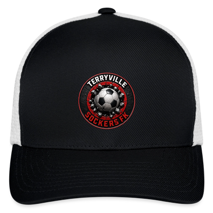 Flexfit Fitted Baseball Cap - black/white