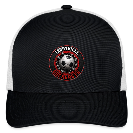 Flexfit Fitted Baseball Cap - black/white