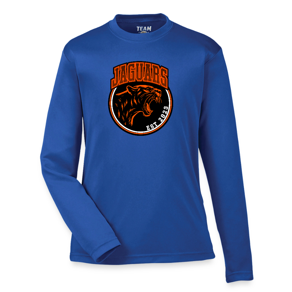 Youth Zone Performance Long-Sleeve T-Shirt - royal blue