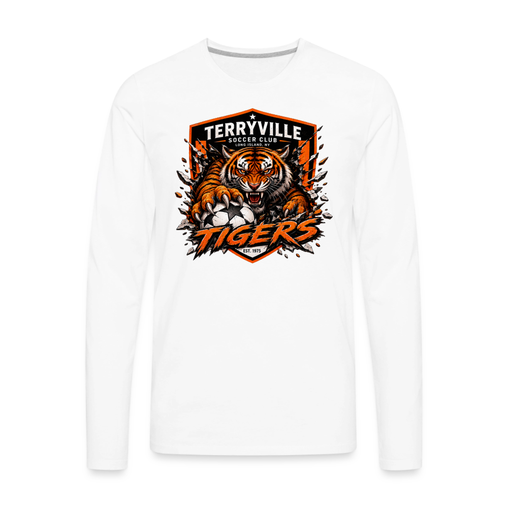Men's Premium Long Sleeve T-Shirt - white
