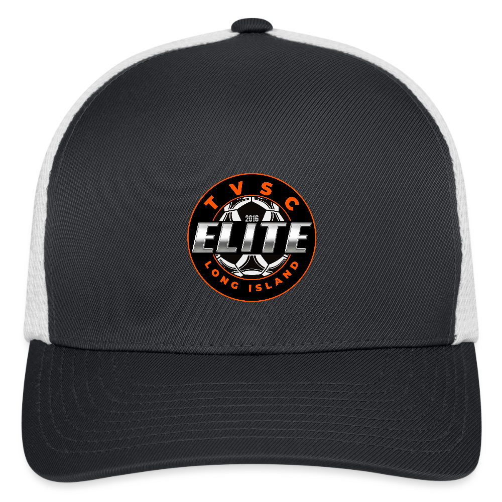 Flexfit Fitted Baseball Cap - dark gray/white