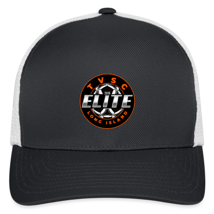 Flexfit Fitted Baseball Cap - dark gray/white