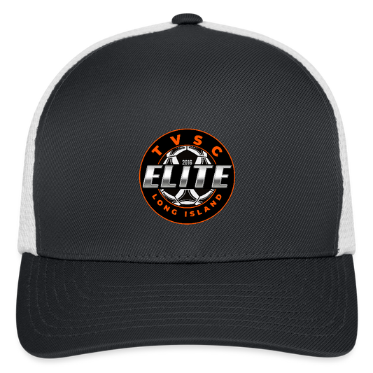Flexfit Fitted Baseball Cap - dark gray/white
