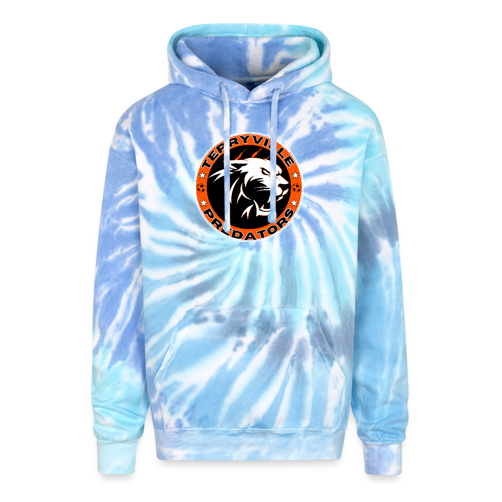 Adult Tie Dye Hoodie - blue lagoon