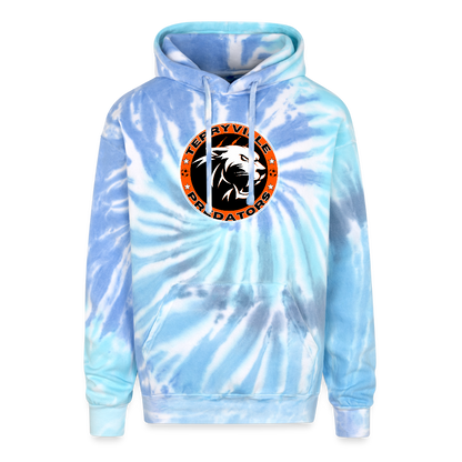 Adult Tie Dye Hoodie - blue lagoon