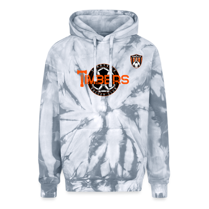 Adult Tie Dye Hoodie - spider silver