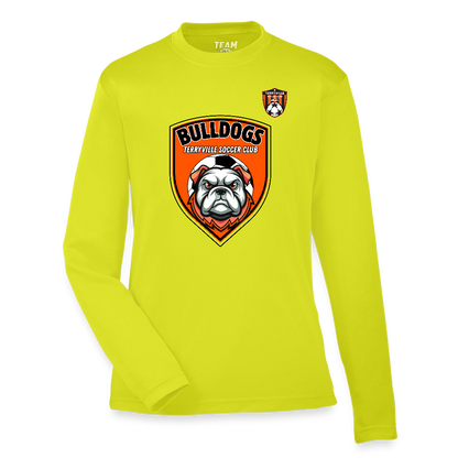 Youth Zone Performance Long-Sleeve T-Shirt - safety yellow