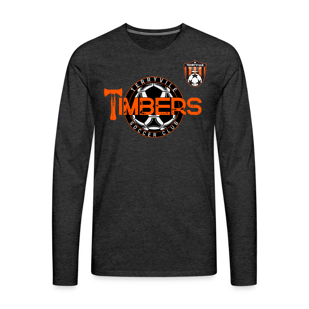 Men's Premium Long Sleeve T-Shirt - charcoal grey