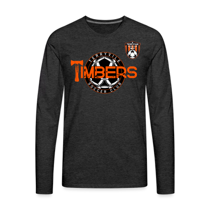 Men's Premium Long Sleeve T-Shirt - charcoal grey