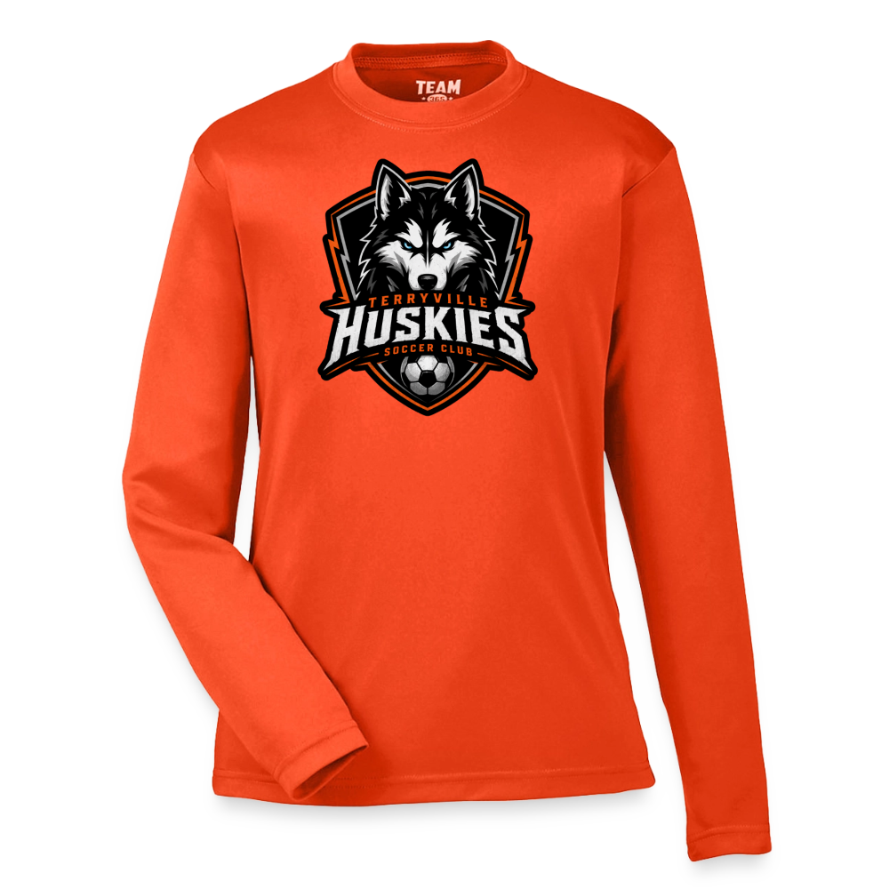 Youth Zone Performance Long-Sleeve T-Shirt - orange