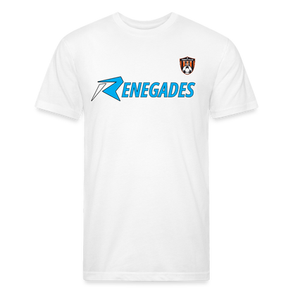 Fitted Cotton/Poly T-Shirt by Next Level - white