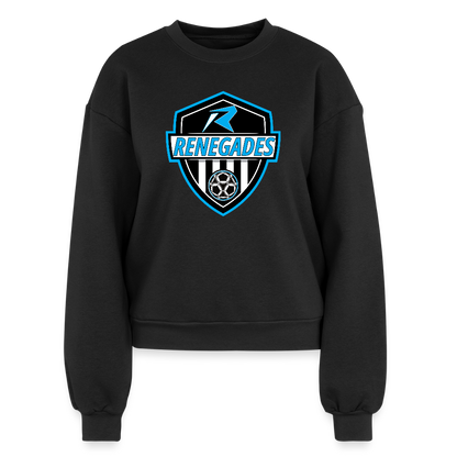 Women's Fleece Crewneck Sweatshirt - black