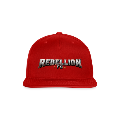 Snapback Baseball Cap - red