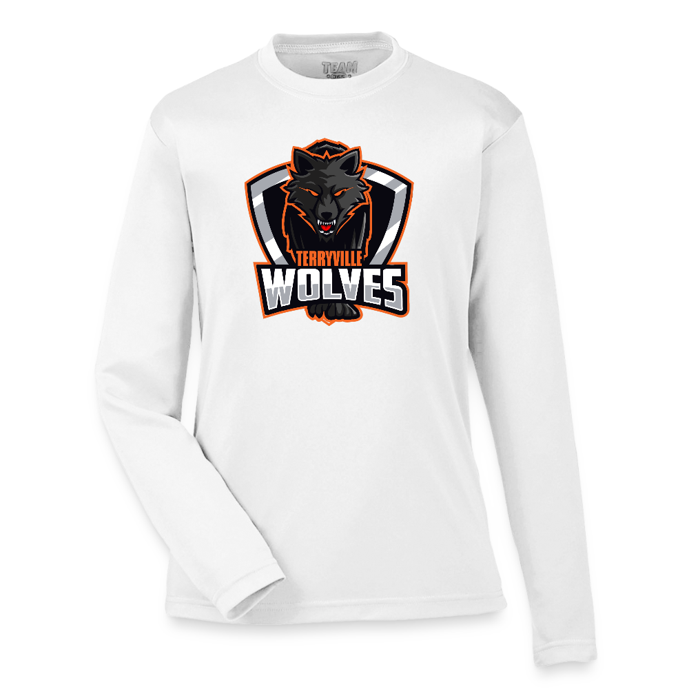 Youth Zone Performance Long-Sleeve T-Shirt - white