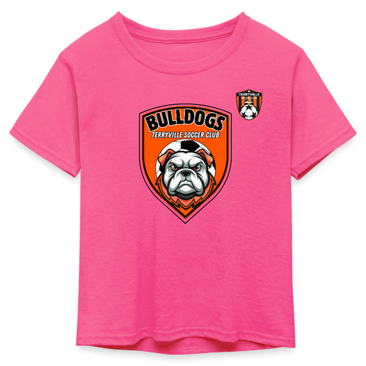 Kid's 50/50 Neon T-Shirt - neon pink