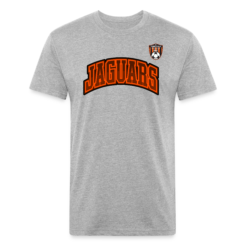 Fitted Cotton/Poly T-Shirt by Next Level - heather gray