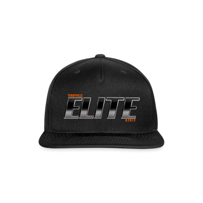 Snapback Baseball Cap - black