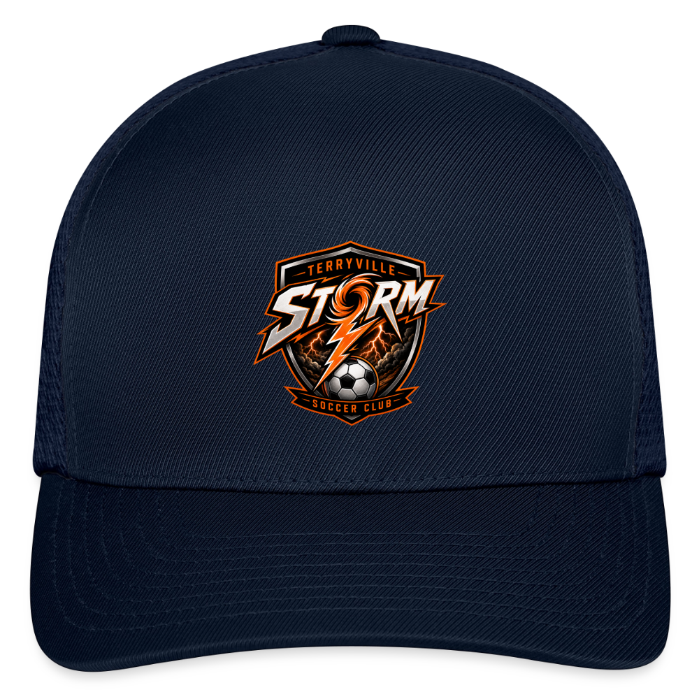 Flexfit Fitted Baseball Cap - navy