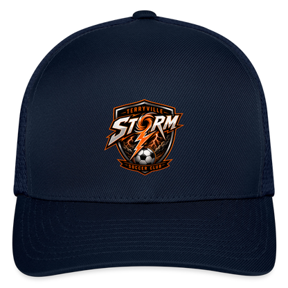 Flexfit Fitted Baseball Cap - navy