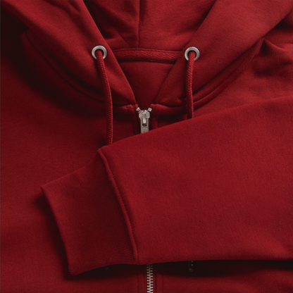 Stanley/Stella Cultivator Organic Zip Hoodie - burgundy