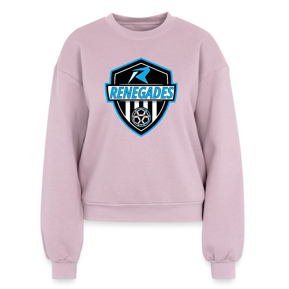 Women's Fleece Crewneck Sweatshirt - blush pink 