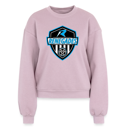 Women's Fleece Crewneck Sweatshirt - blush pink 