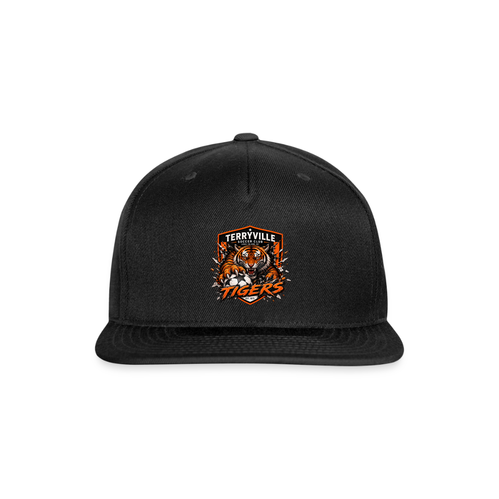 Snapback Baseball Cap - black