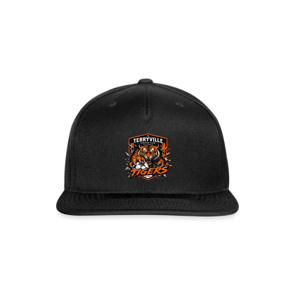 Snapback Baseball Cap - black