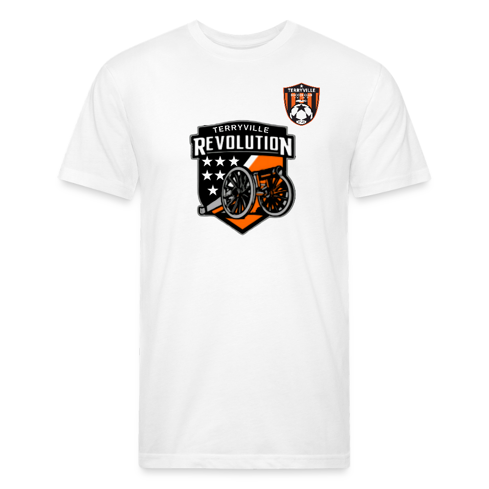 Fitted Cotton/Poly T-Shirt by Next Level - white