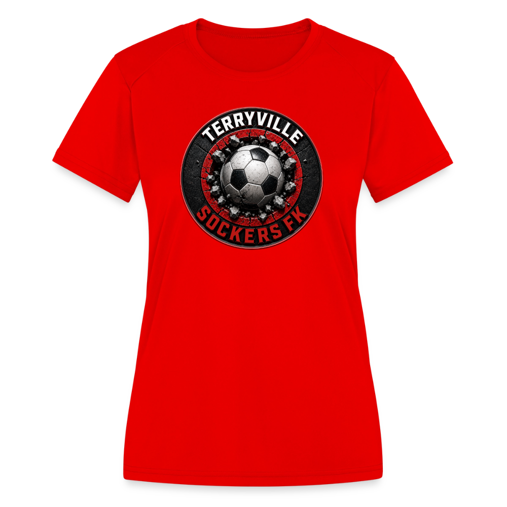Women's Moisture Wicking Performance T-Shirt - red