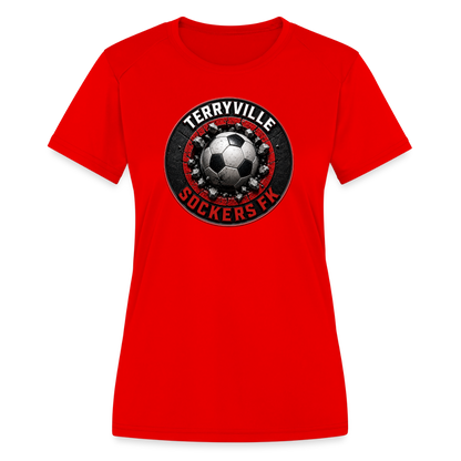 Women's Moisture Wicking Performance T-Shirt - red