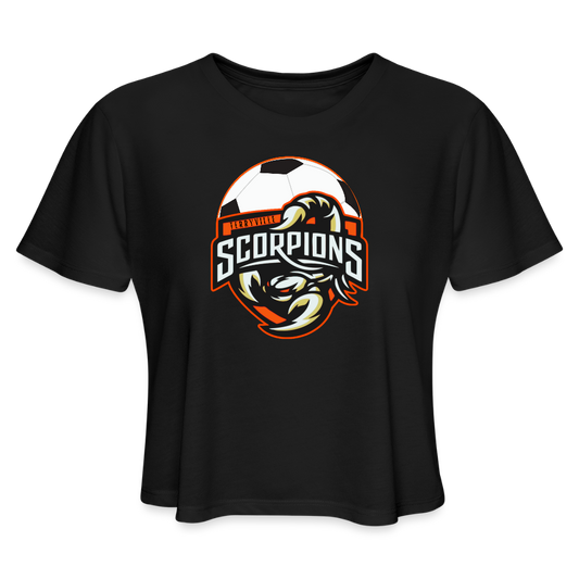 Women's Cropped T-Shirt - black