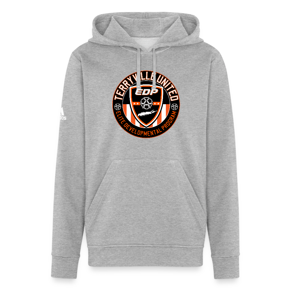 Adidas Unisex Fleece Hoodie - heather gray