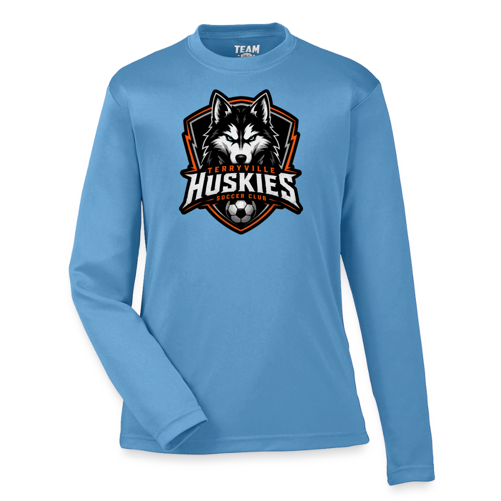 Youth Zone Performance Long-Sleeve T-Shirt - light blue