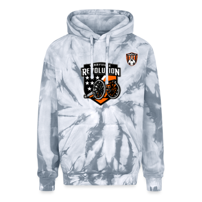 Adult Tie Dye Hoodie - spider silver