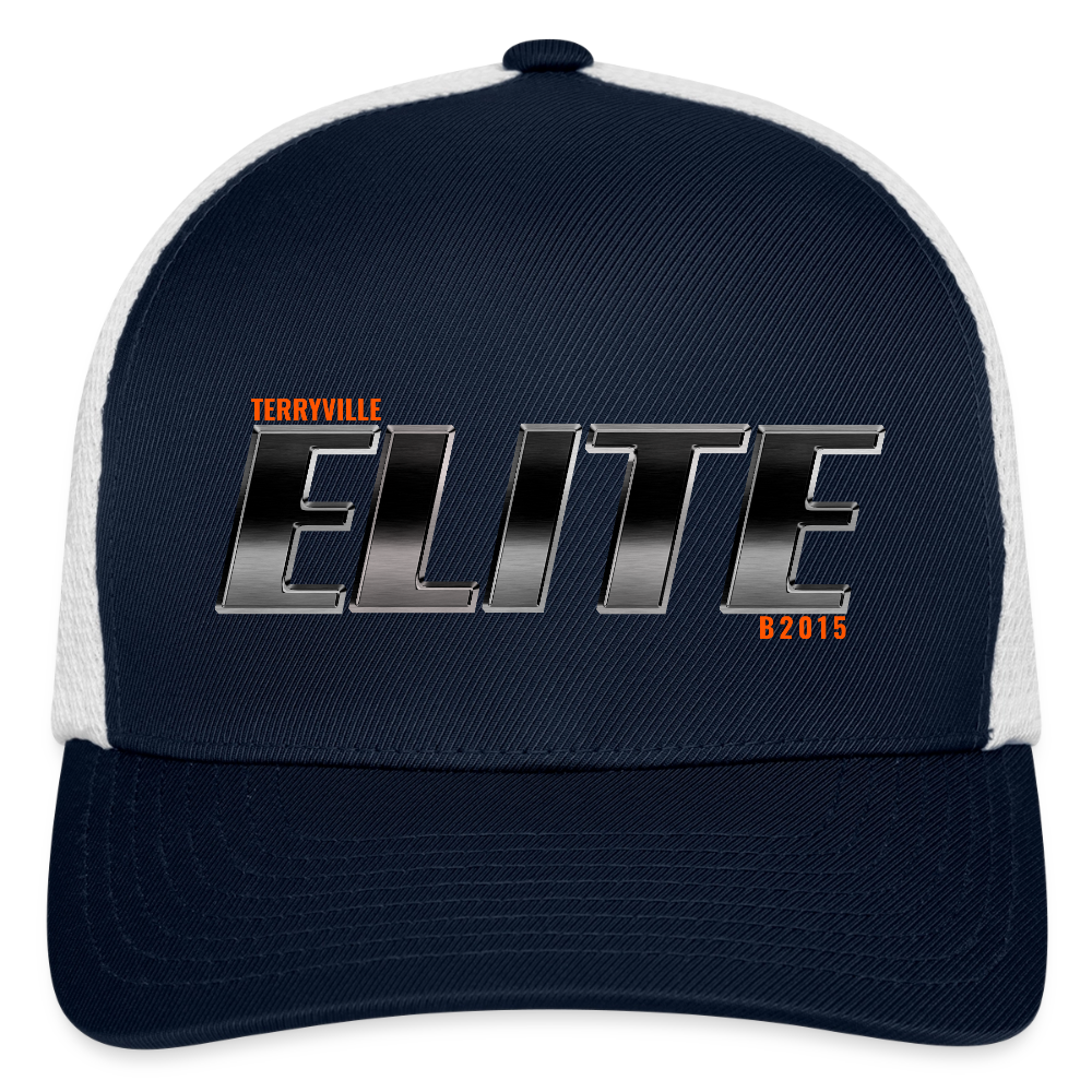 Flexfit Fitted Baseball Cap - navy/white