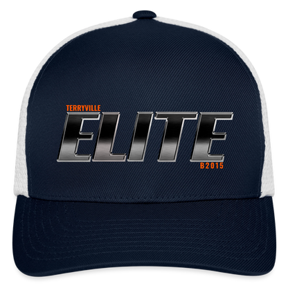 Flexfit Fitted Baseball Cap - navy/white