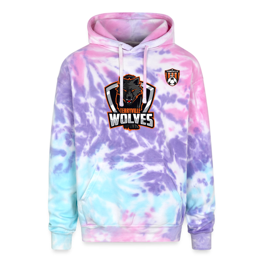 Adult Tie Dye Hoodie - cotton candy