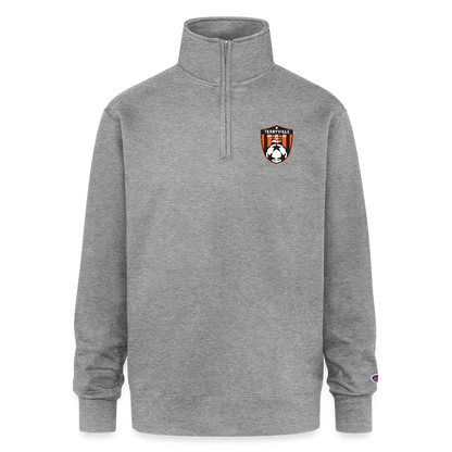 Champion Unisex 1/4 Zip Pullover Sweatshirt - heather gray