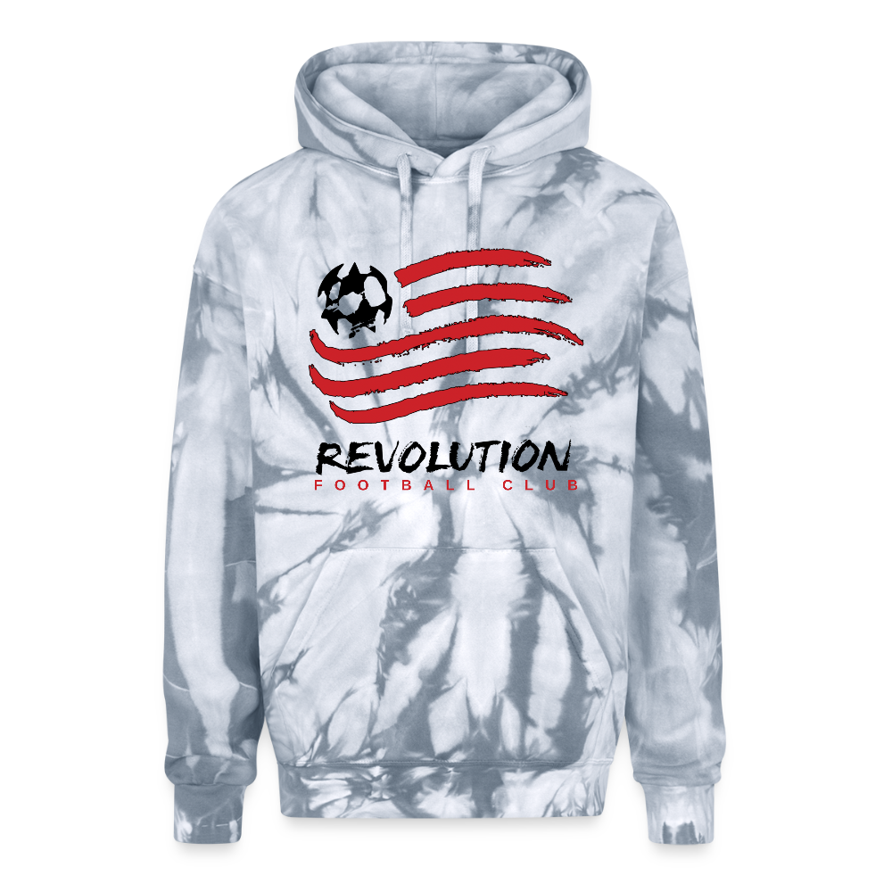 Adult Tie Dye Hoodie - spider silver