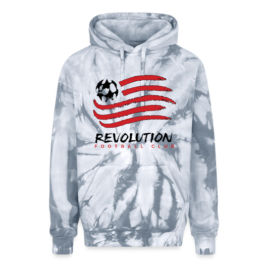 Adult Tie Dye Hoodie - spider silver