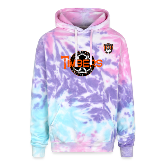 Adult Tie Dye Hoodie - cotton candy