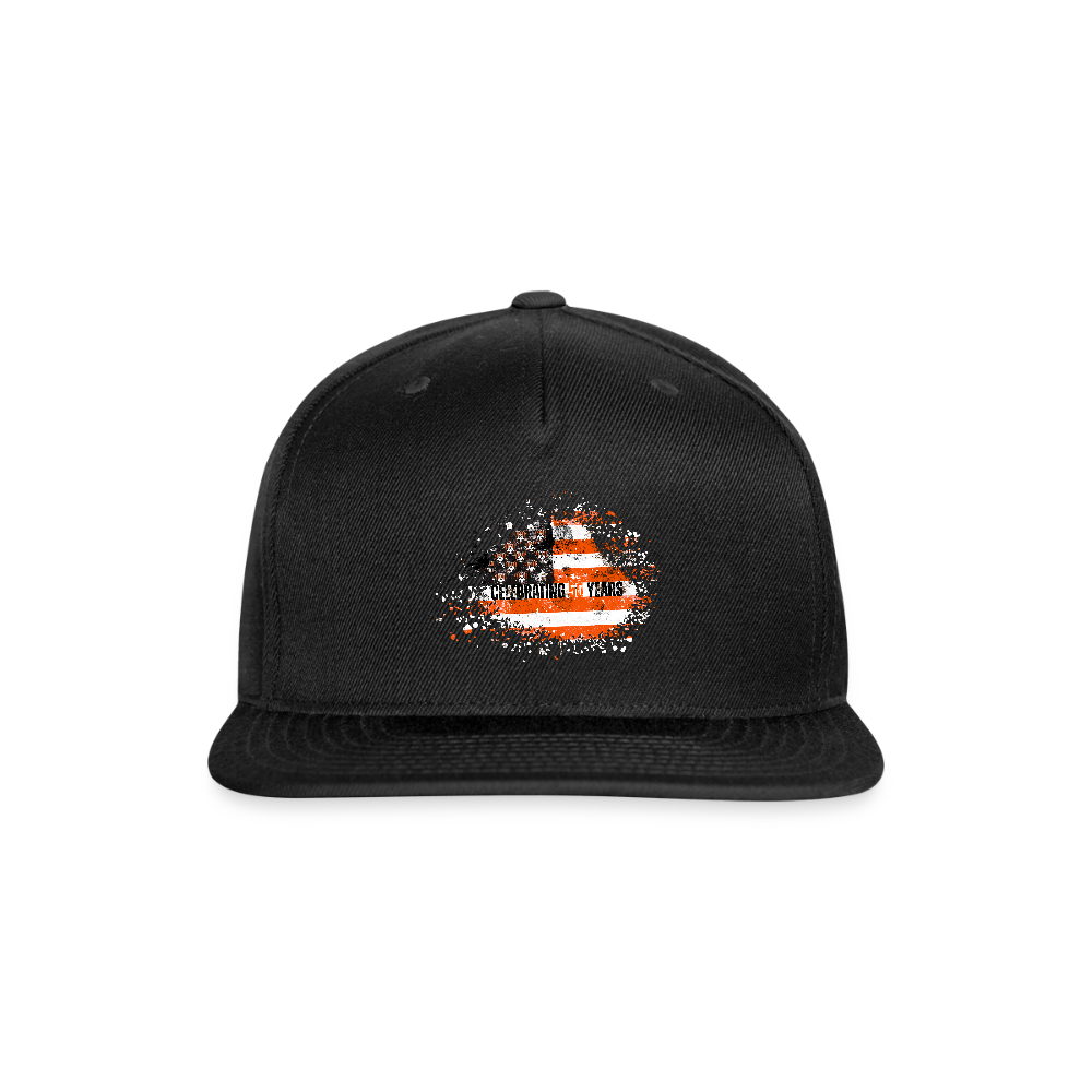 Snapback Baseball Cap - black