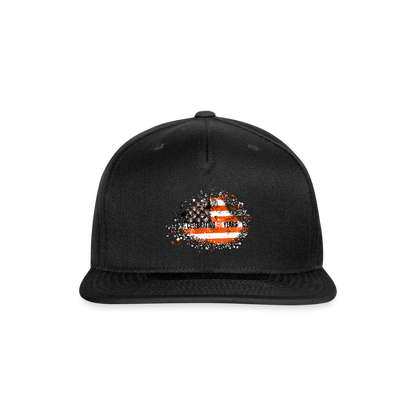Snapback Baseball Cap - black