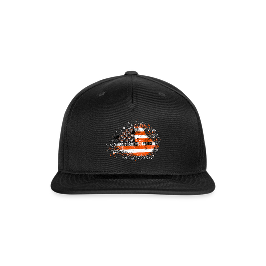 Snapback Baseball Cap - black