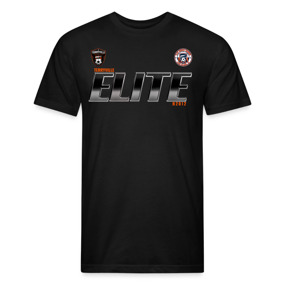 Fitted Cotton/Poly T-Shirt by Next Level - black