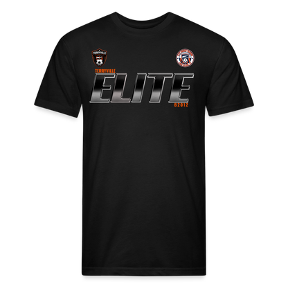 Fitted Cotton/Poly T-Shirt by Next Level - black